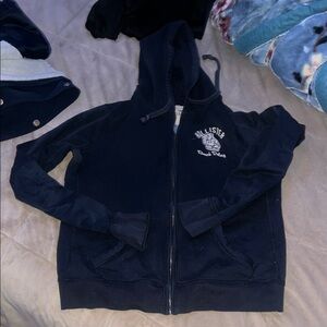 Hollister Navy Blue Hoodie with Logo
